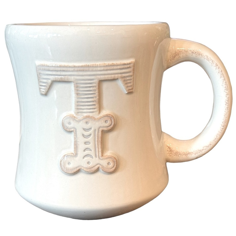 Hallmark Initial T Monogram Ceramic Mug